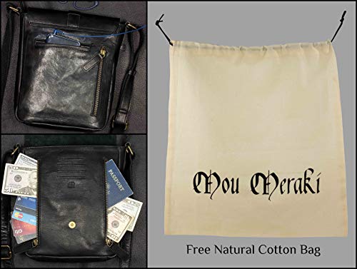 Image of Genuine Leather Crossbody Purse and Handbags - Crossover Bag Over the Shoulder