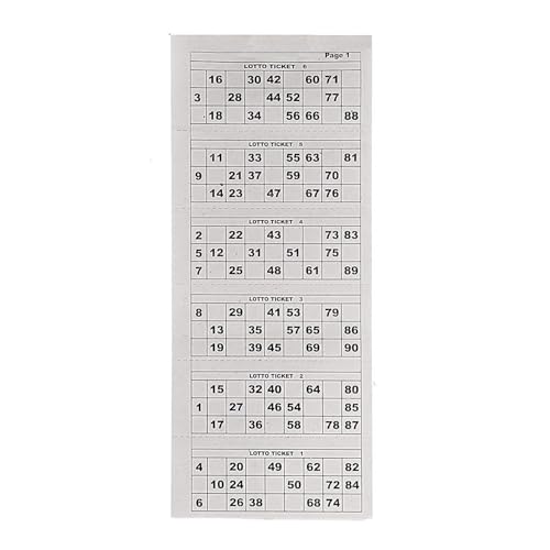 Image of Play Time Tambola Tickets - 600 Different Perforated Lotto & Housie Tickets with Number Checking Chart | Family Party Game Ticket Set by Veena Enterprises