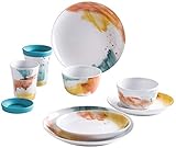 KAHLA 39G217A50776C MG Five Senses Portofino 10-teiliges Short-Set Porzellan Geschirr für Zwei Personen mit Becher to Go