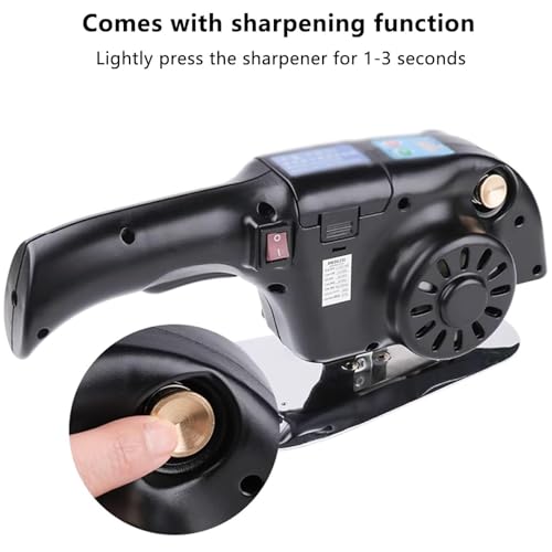 Machine à couper les tissus électrique rotative cuir coton soie - 4