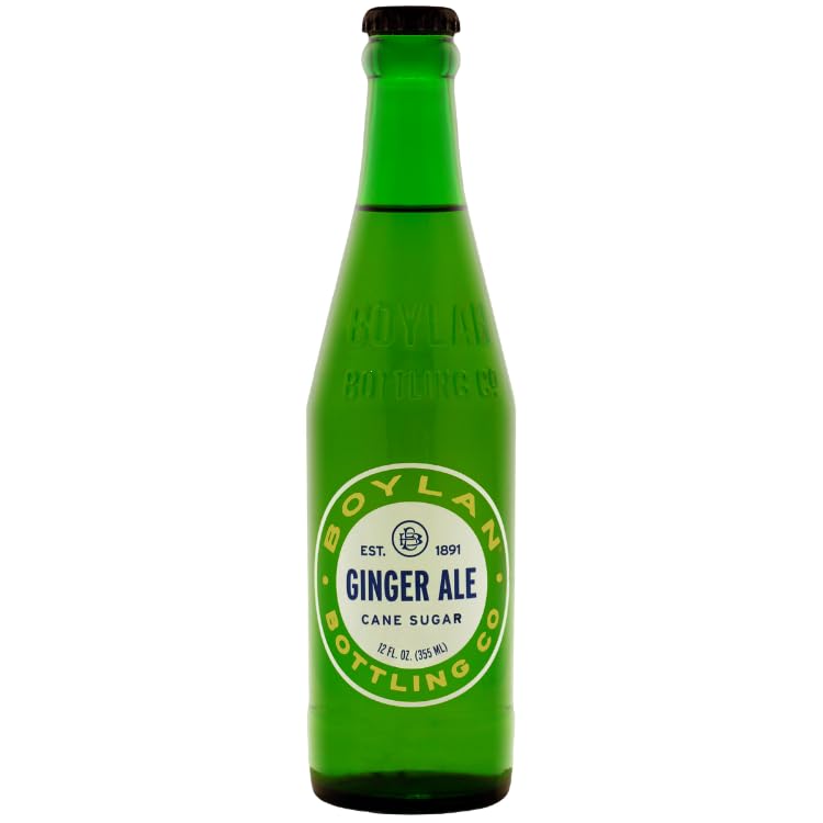 Boylan Craft Cane Sugar Ginger Ale, 12oz Glass Bottle (12 Pack)