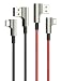 Right Angle USB C Cable AUKEY ( 2 Pack 3.3ft ) 90 Degree USB C to A Fast Charging Cable Aramid Fiber Braided Nylon Type C Charger Cord for Samsung Galaxy Note 9 8 S10 S10+ S9 S8+, LG V30, Pixel 2 3 XL