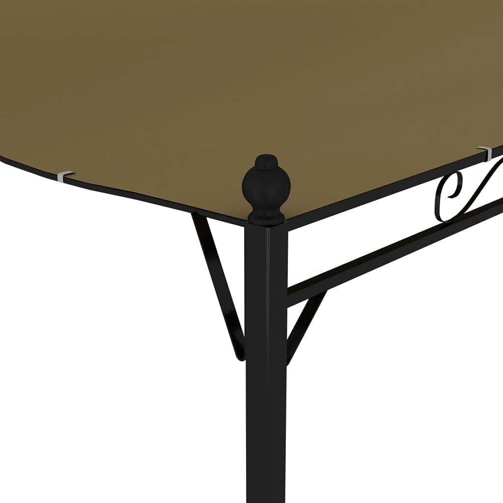 Outdoor Gazebo,Patios Canopy,Rugged Metal Structure,for Lawn, Garden, Backyard and Deck,Anti-UV,Sunshade Awning 118.1"x98.4" Taupe (Priority Delivery)