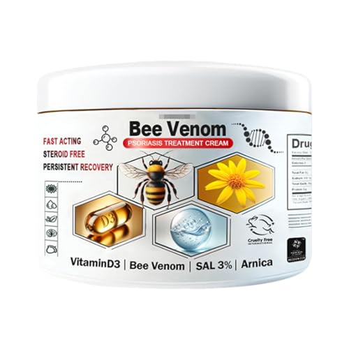 Nybhyjka Paquete De 2 Cremas Para Con Veneno De Abeja De 30 G,Crema Con Veneno De Abeja Para,Crema Corporal Para Enrojecimiento Y Picazón,Alivia La Picazón En La Piel,Manos