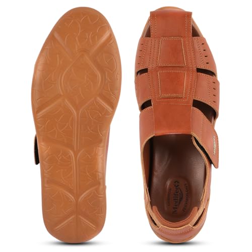 Image of Medifeet Orthopedic Fisherman Ankle Strap Sandals for Men's
