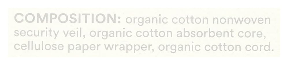 365 by Whole Foods Market, Non-Applicator Tampons, Made with Organic Cotton, Regular Absorbency, Unscented, 18 Count