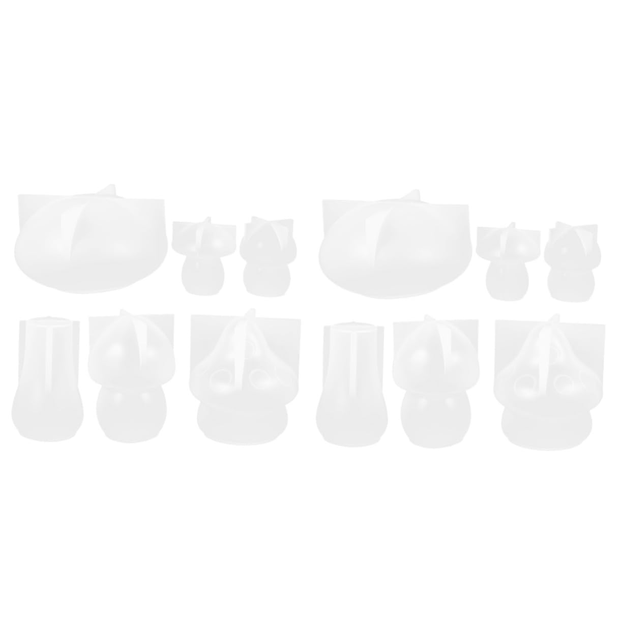jojofuny 2 Series Moldes De Silicona Forma De Para Manualidades Diy Moldes Para Decoración De Hongos Para Creaciones Únicas Y Personalizadas 6 Piezas*2