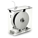 3Dプリンターフィラメント乾燥ボックス フィラメントドライヤーケース 湿気防止・脱水収納ボックス 温度・湿度表示付き 1.75mm 2.85mmフィラメント対応 0.25kg/0.5kg/1kgスプール対応 密閉防水 防塵 乾燥剤付き フィラメントスプールホルダー すべてのFDM用