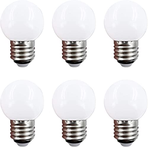 LEDd d1W 50lm E26 G45 dF3000K ^d VfA 10W` 6 ȃGl dCߖ ~j{[ ^Cv Ŕ {[d hJ^ G^^Cv (dF-6Zbg)