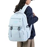 【Großes Fassungsvermögen】21L!Der Rucksack ist ca.32 x 47 x 14 cm groß und mit verschiedenen Aufbewahrungstaschen ausgestattet.Die gepolsterte größte Schicht bietet problemlos Platz für einen 17,3 Zoll Computer und A4-Ordner.Er ist leicht und erfüllt alle täglichen Reisebedürfnisse.