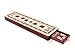 House of Cribbage - 3 Track Continuous Cribbage Board Inlaid in Maple Wood/Bloodwood - Size: 12.5 Inch - Wood Inlaid Card Symbols (Suits) + Storage Drawer for Cribbage Pegs