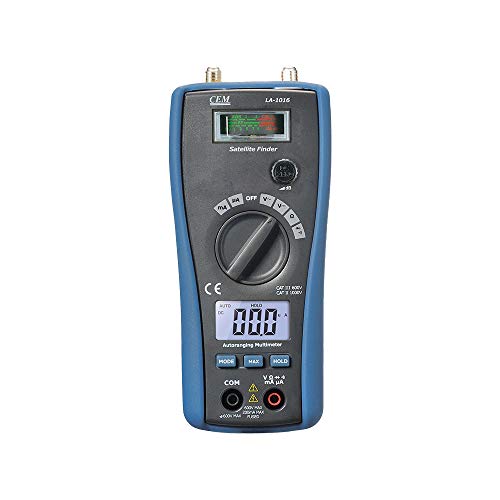 Image of CEM LA-1016 2 in 1 Satellite Finder & DMM Measure DC /AC Voltage, DC /AC Current, Resistance, Continuity & Diode