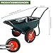 TRUTZHOLM 2-Rad Schubkarre 100 L 160 kg Gartenschubkarre mit 4 PR Lufträdern auf Stahlfelgen für Garten, BAU und Stall Schiebkarre Gartenkarre 73 cm Griffhöhe