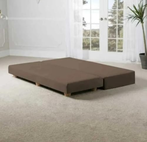 Image of SOUL CRAFT Daybed /Fold-Out Sleeper, Queen-Size Mattress Solid Wood Queen Bed Solid Wood Queen Bed (Coffee)