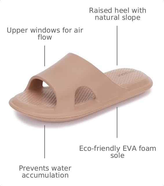 Image of BRONAX House Slippers for Women and Mens | Quick Drying Shower Shoes | Cushioned Sole