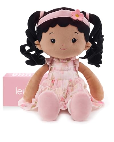 Image of LeyaDoll Soft Baby Doll Toys (16''), My First Baby Rag Doll for 1 Year-Old Girl Birthday Gift, Christmas Plush Toys Gift for Toddler Kids Infants-Princess Petal