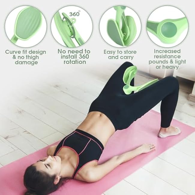 Kegel Exercise, Inner Thigh Exerciser, Thigh Exerciser, Pelvic Floor Muscle Trainer, Thigh Workout Equipment, Thigh Exerciser for Women, Kegel Tightener