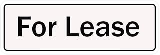Acrylic Plastic Signs - For Lease Sign Acrylic Plastic Signs With Symbols，Self-Adhesive，For Restaurant，Salons，Hotel，Motel，Rest Stops，Public Restrooms （10x3 inch）