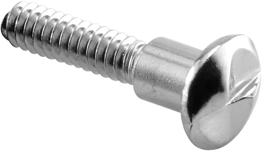 Prime-Line 642-0508 One-Way Shoulder Screws, #10-24 x 3/4 In., Stainless Steel, Satin Finish (100 Pack)