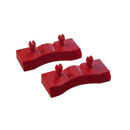 EBAC Literie Lot de 2 Embouts Rouge pour Lattes de 68 x 8 mm Cover