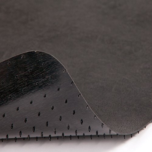 Deflecto Economat Chair Mat, For Carpet, Straight Edge, Black, 46” X 60” #TOP2