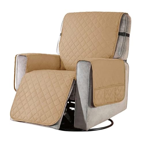 Protector impermeable para silla reclinable funda acolchada con bolsillo 2
