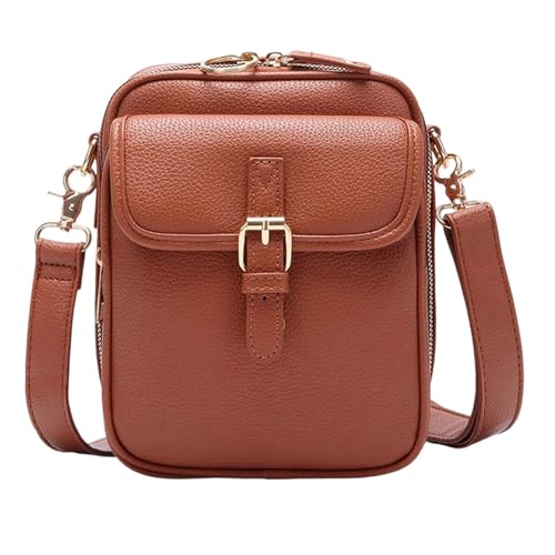 Leather Crossbody Bags for Women,Cross body Bag For Woman, Anti-Theft Vintage Built in Wallet