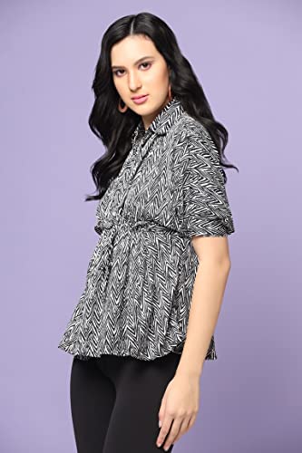 Image of Leriya Fashion Women Rayon T Shirt | Casual Loose Fit | Oversized T Shirt