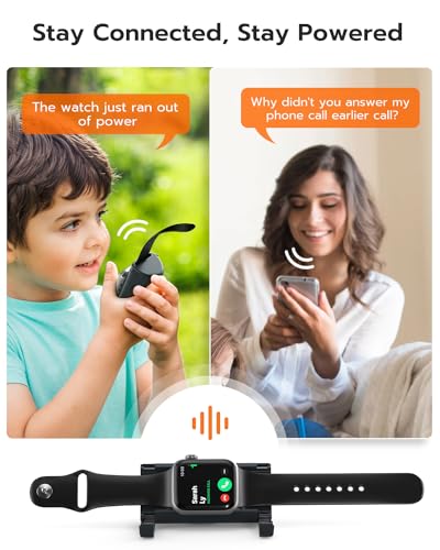 NEWQ Outdoor Power Bank for Apple Watch: Small Portable Magnetic Wireless Charger & Rechargeable 1800mAh Battery Powerbank for Charging iWatch When Camping & Traveling - Image 10