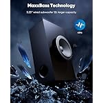 Sound Bar for Smart TV 2.1CH 190W Peak Power Soundbar with Subwoofer Detachable 2-in-1 BT 5.4 Surround Sound System 12L Deep Bass for PC Game with HD-ARC/Opt/USB/AUX Home Theater - Image 4