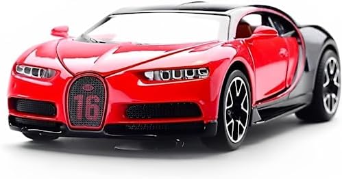 Sky Tech® Bugatti Chiron 1:32 Exclusive Alloy Metal Pull Back Die-cast Car Diecast Metal Pullback Toy car with Openable Doors & Light, Music Boys Gifts Toys for Kids【Colors as Per Stock】