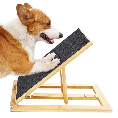 Planche à gratter pour chien pliable en bois rigide avec revêtement soin