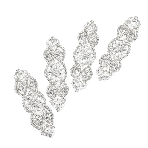 Patch strass ceinture pièce de robe de mariée dorée scintillante
