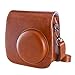 Custodia per Fujifilm Instax Mini 9/8/8 + fotocamera istantanea istantanea, stile vintage, con tracolla e custodia, colore: marrone