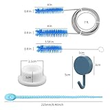 CPAP Hose Cleaning Kit,7ft Flexible CPAP Tube Brush,7" CPAP Mask Brush & 2 CPAP Hose Holder Hook & Bandage Ties & 2 Hose Bushing,CPAP Tube & Mask Cleaner,CPAP Accessories - Image 2