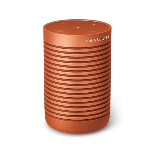 Image of Bang & Olufsen Beosound Explore - Wireless Portable Outdoor Bluetooth Speaker, IP 67 Dustproof and Waterproof, Bonfire Orange