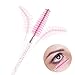 Tbestmax 800 Disposable Mascara Wands, Spoolies Brush for Eyelash Extensions, Crystal Pink Spooly Eyelash Eyebrow Brushes Lash Wand Applicator Makeup Kits
