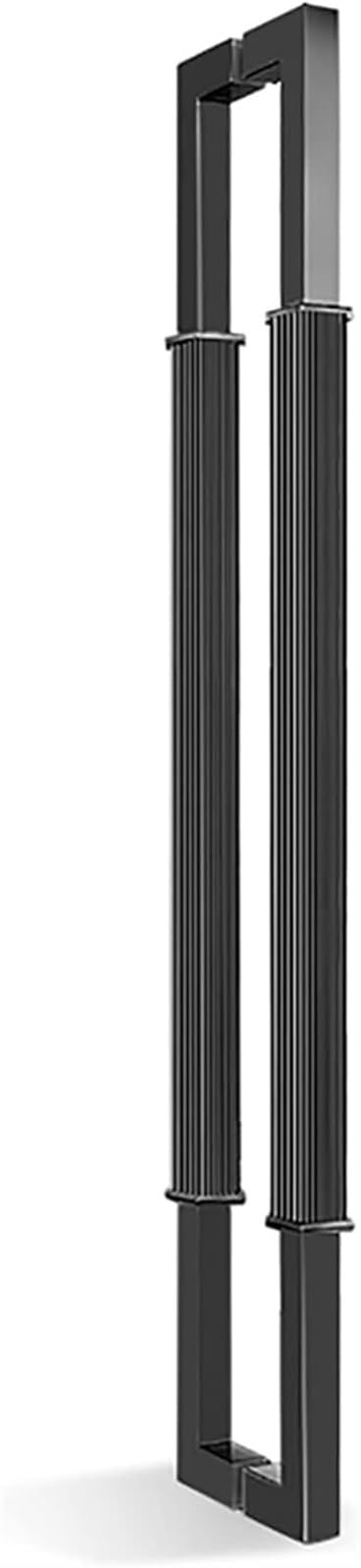 Barre de poussée de porte en verre de 60cm poignée coulissante moderne double face