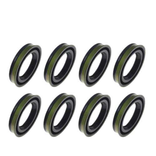 Image of Injector Nozzle Seal Gasket Cover Oil Seal Compatible With D-Max TFR TFS 2.5L 3.0L 4JK1 4JJ1 2007-2011 8-98037543-0 8980375430(8 PCS)