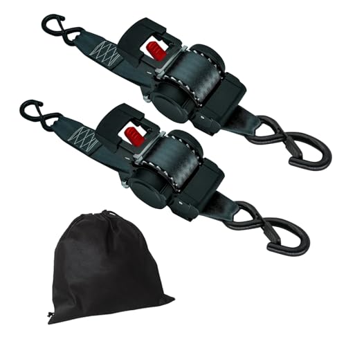 Sangles rétractables faciles à utiliser et leur rangement rotatif pour utilitaire