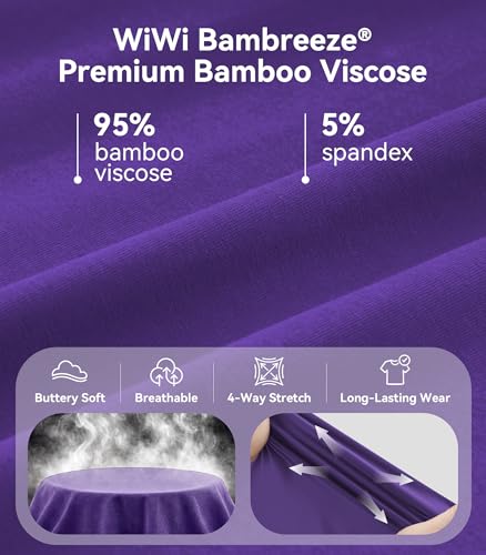 Image of WiWi Bamboo Viscose womens capri pants Wide Leg Pajama Super Soft Lounge knit Sleep shorts Cooling Pj Bottoms S-XXL
