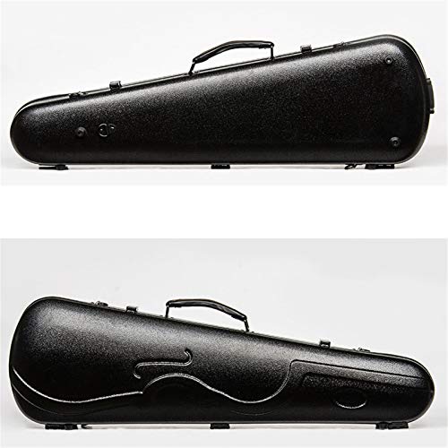 Vioolzakken en koffers Waterdicht en vochtbestendig Zwart Viool Case 4/4 Grootte Contour Grand Case (Color : Black, Size… - Image 4