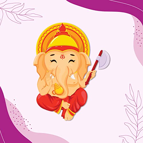 Image of Bhai Please Ganesha Wooden Fridge Magnet (Pack of 1) |Hindu God, Spiritual, Divine, Devotional, Housewarming Gift and Decorations