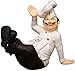 Desktop-Skulptur Chefstatue Dekoration Harz Kreative Charakter Skulptur Home Gourmet Küchentisch Dekoration Geschenke (Color : E)