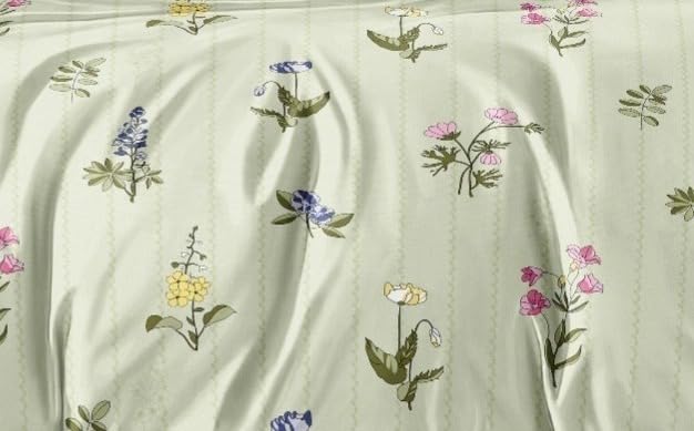 Image of DECOR2ADMIRE Super King Size Cotton Bedsheet 108x108 Inches, 400 TC Premium Cotton Bed Sheet with 2 Pillow Covers, Soft Breathable Luxury Printed Bedding (Green)