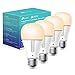 Kasa Smart Light Bulbs that works with Alexa and Google Home, Dimmable Smart LED Bulb, A19, 9W, 800Lumens, Soft White(2700K), CRI≥90, WiFi 2.4Ghz only, No Hub Required, 4 Count (Pack of 1)(KL110P4) -  TP-Link