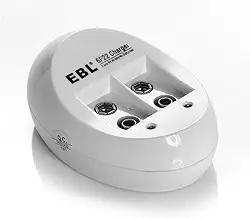 MPOWER - Carregador USB para Baterias Recarregáveis 9V, Duplo, Compatível com Bateria Ni-MH Li-ion Ni-CD, Modelo LN-6415, Recarga Eficiente e Simultaneamente