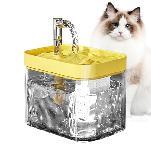 Zankie 自動猫水飲み器、猫水飲み器 | 犬用自動給水器ボウル猫自動飲料ディスペンサー,自動ペットファウンテン犬ウォーターディスペンサー猫犬ペット用