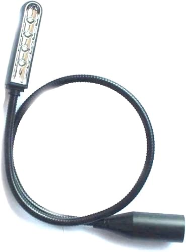 Miniatura 3 de JXRYWF Lámpara de estudio XLR de 3 pines para DJ de 22 pulgadas, lámpara de cuello de cisne para escenario, mezclador, luz de vapor para equipo de