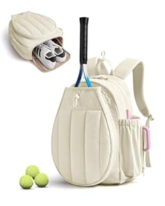 LuminaVerde Tennistasche, Tennistasche Für Damen Und Herren Mit Schlägerfach, Schuhfach Und Nassfach, Sporttasche Für Tennis Und Padel